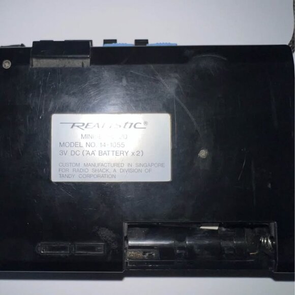 Realistic Minisette 20 Model #14-1055A Black Cassette Player Speaker - Picture 2 of 5